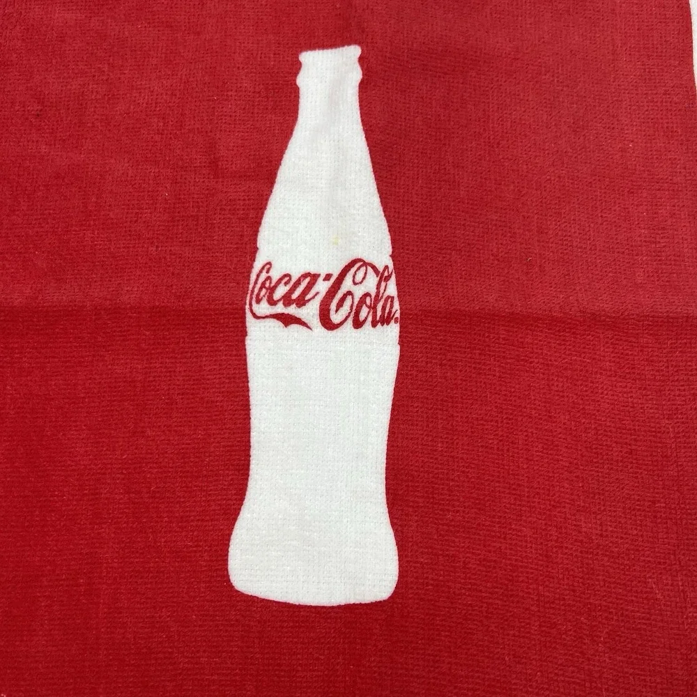 ProTowels Coca Cola Hand Towel Unisex OS Red New Storage Spots Cotton Bottle